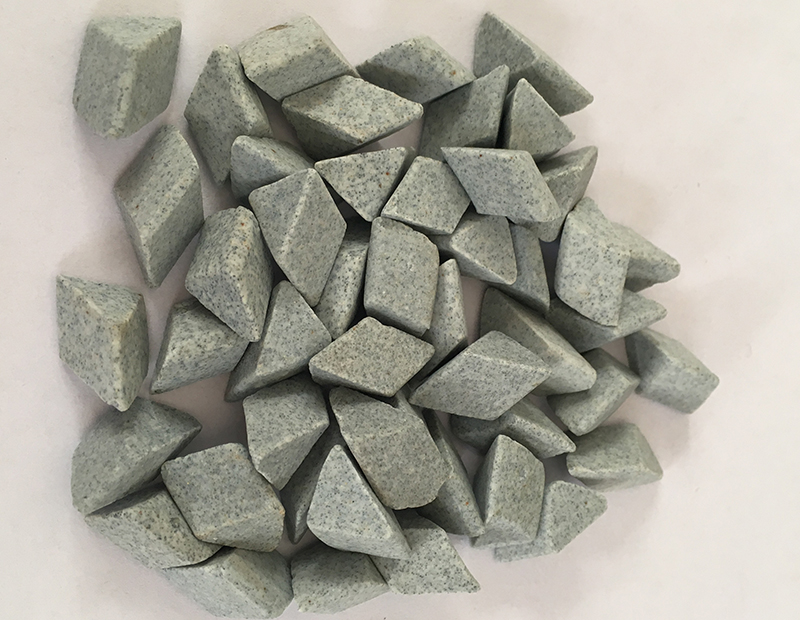 棕剛玉三角形研磨石5×5