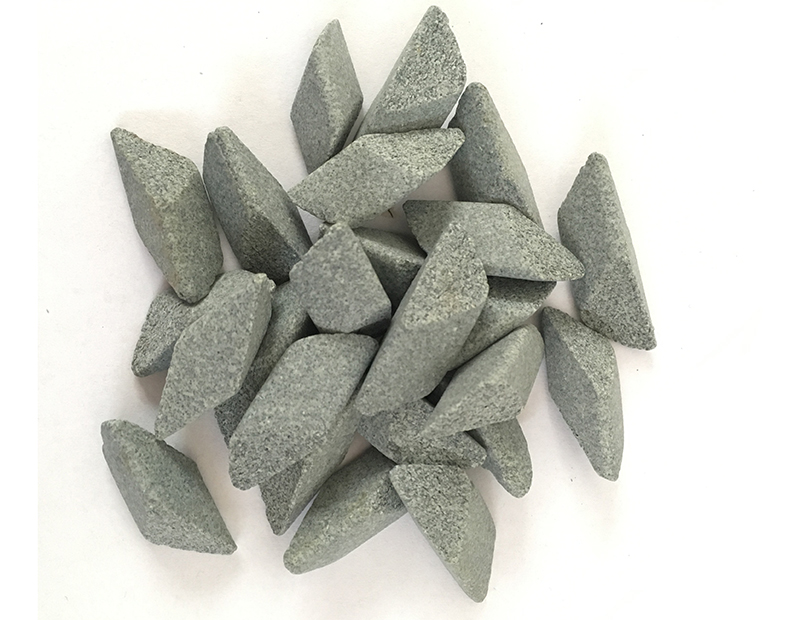 棕剛玉三角形研磨石6×6