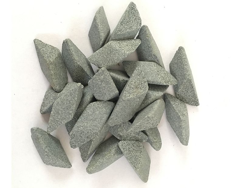 棕剛玉三角形研磨石6×6